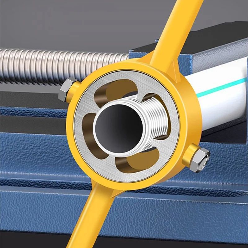 Universal Drill-Powered Pipe Thread Tapper Kit - water pipe tapping tool, 4/6-Point Inner Hole Opener for Fast Repairs