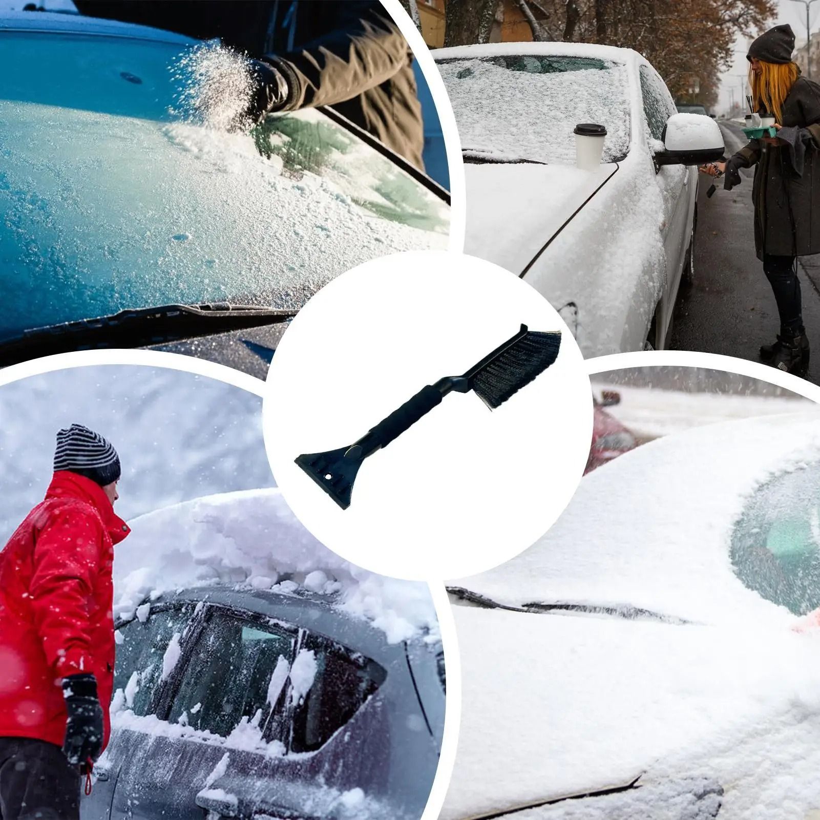 Car Ice Scraper and Snow Brush