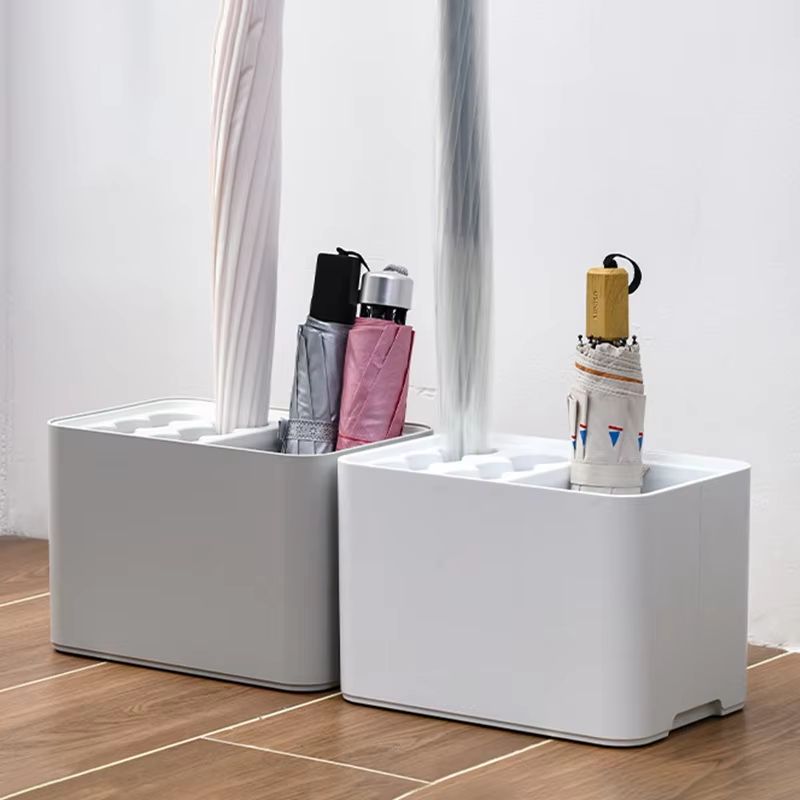 6-Hole Entryway Umbrella Stand Organizer With Drip Tray for Home and Hotel Use