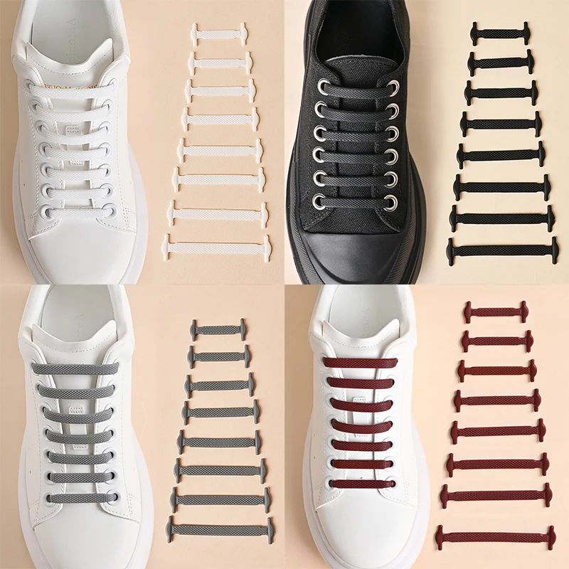No Tie Elastic Lazy Silicone Laces Rubber Lace
