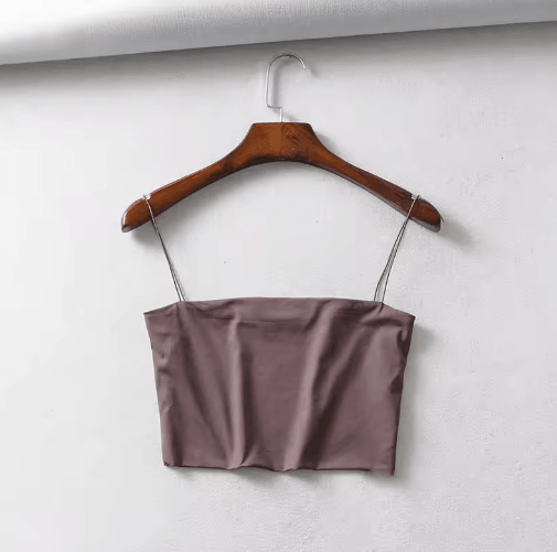2024 Elastic Cotton Crop Top – Sleeveless Sexy Summer Tank for Women