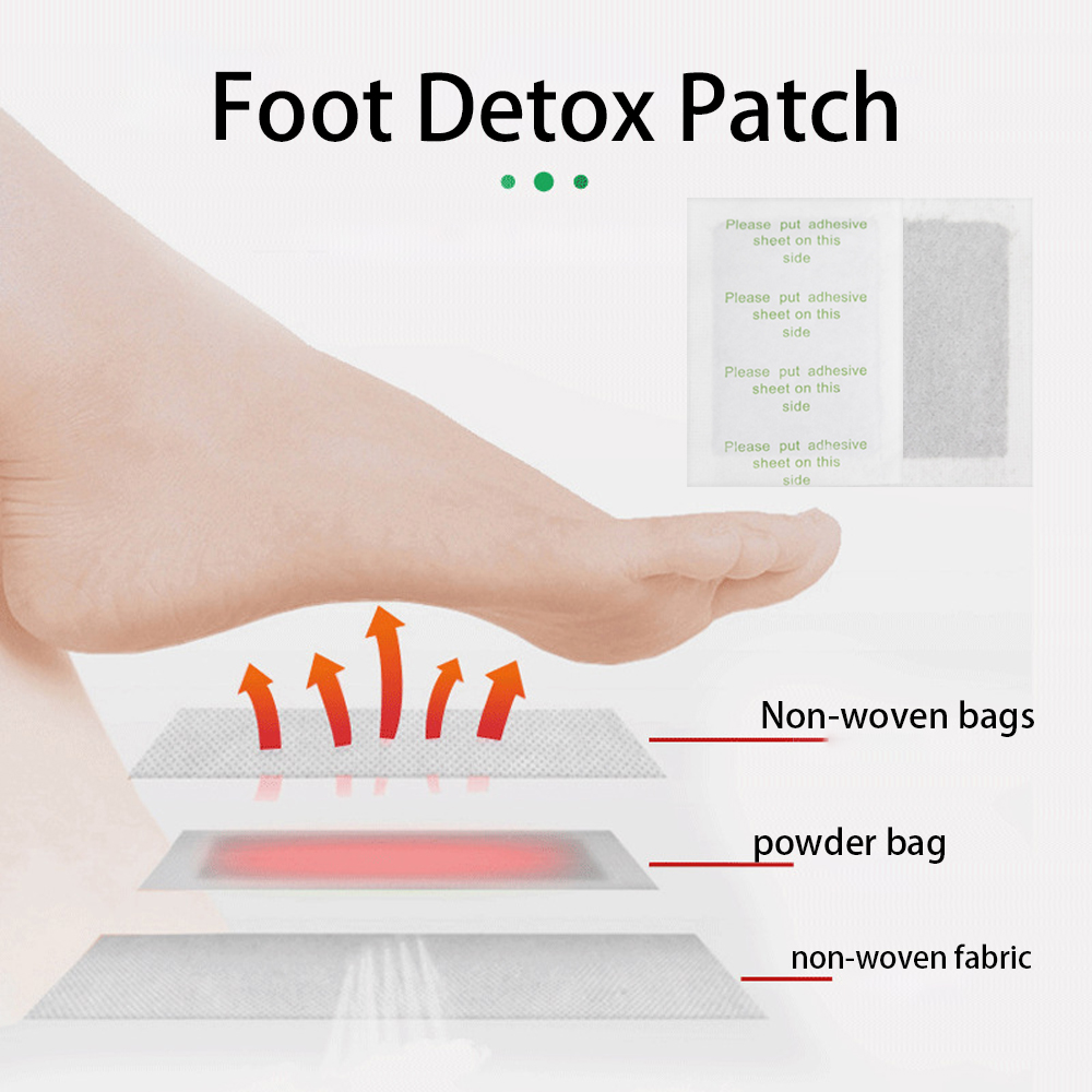 Foot Pad Body Toxins Cleansing Help Sleeping, Detox Foot Patches, Foot Massage Patch Running Yoga Care, Deep