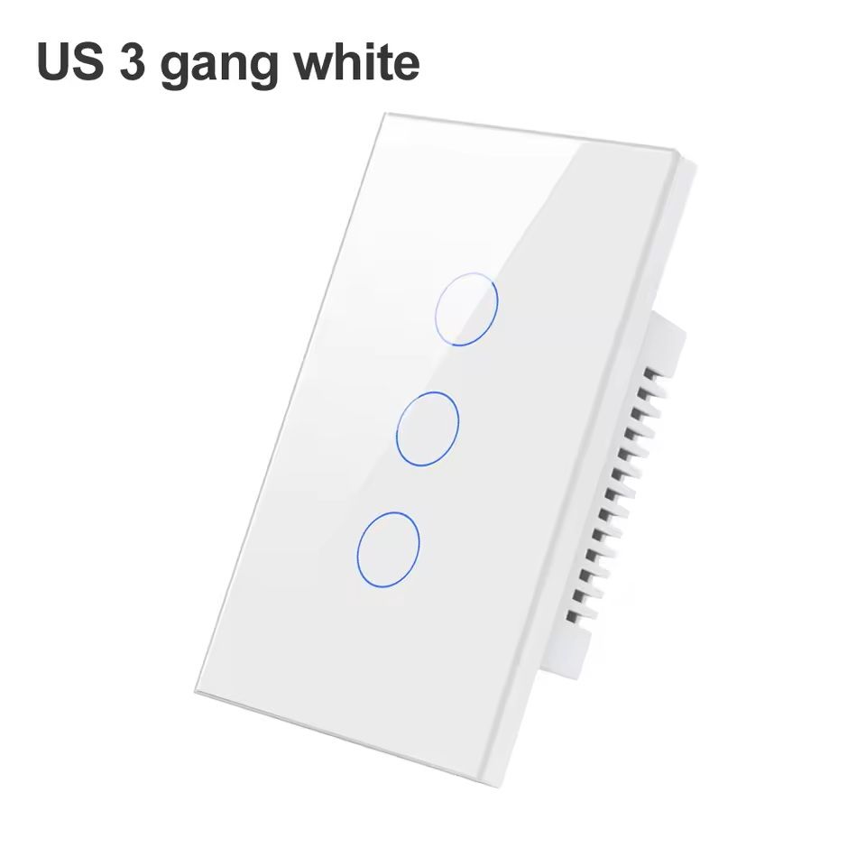 WiFi/Zigbee Smart Light Switch – Touch Control, No Neutral Wire Required, Compatible with Alexa & Google Home