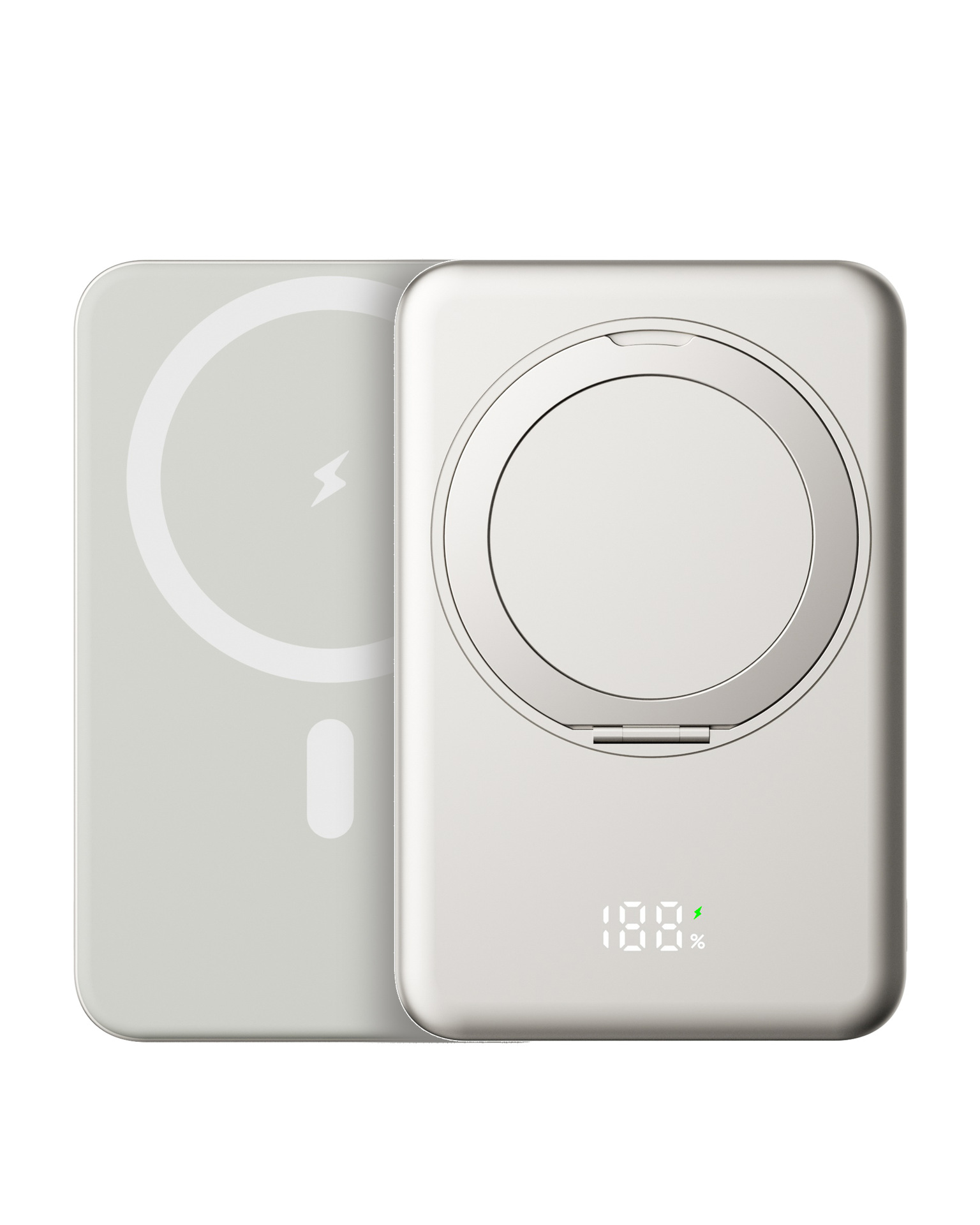 Magnetic Wireless Fast Charger, Slim Mini Power Bank for MagSafe, Portable External Battery for iPhone Samsung