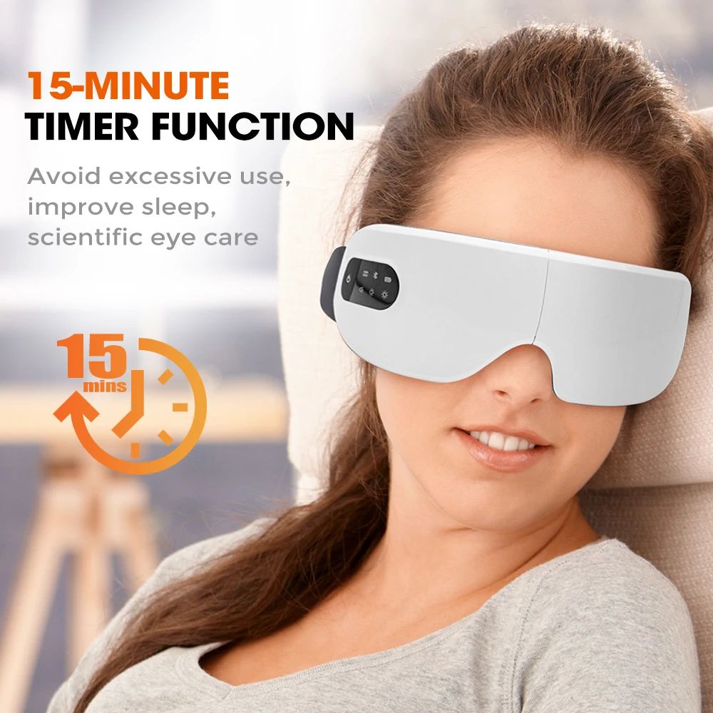Smart Eye Massager with Heat and Air Pressure Bluetooth Relaxation Glasses