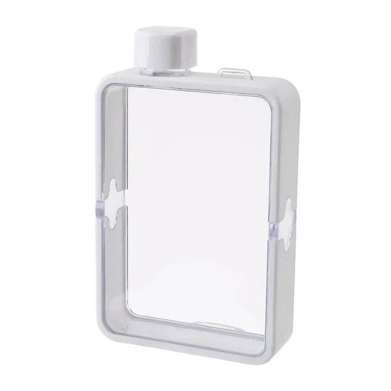 Flat A5 Size Water Bottle Portable Sports and Travel Fitness Bottle 380ML