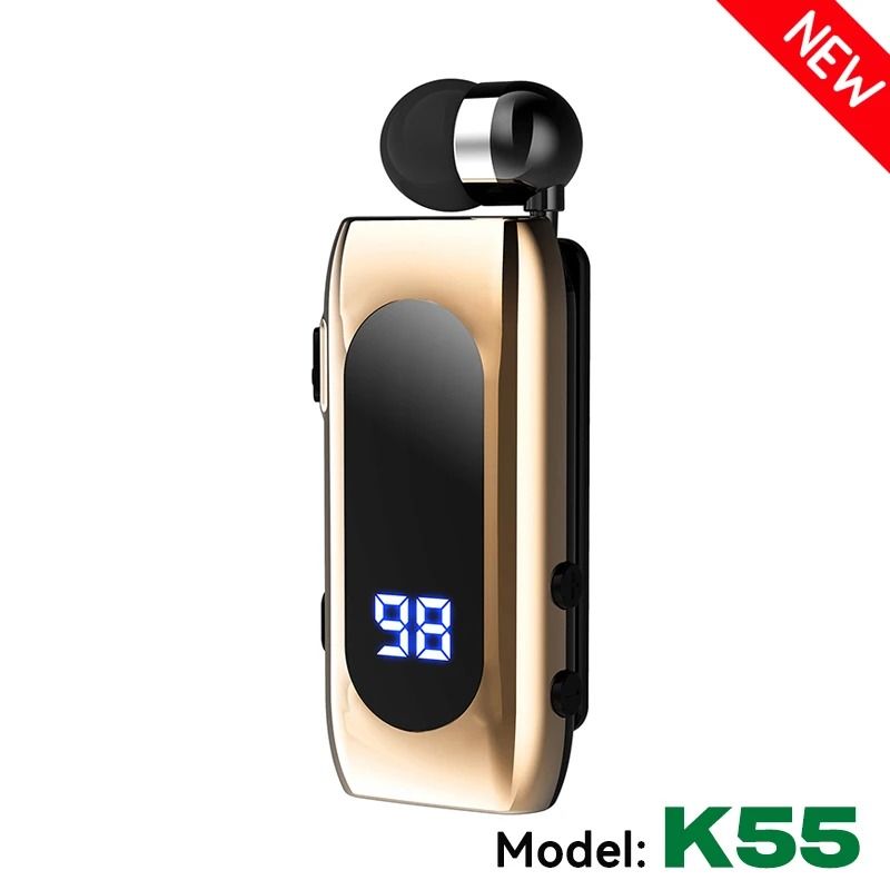 Wireless Business Earphones with LED Display and Noise Cancellation