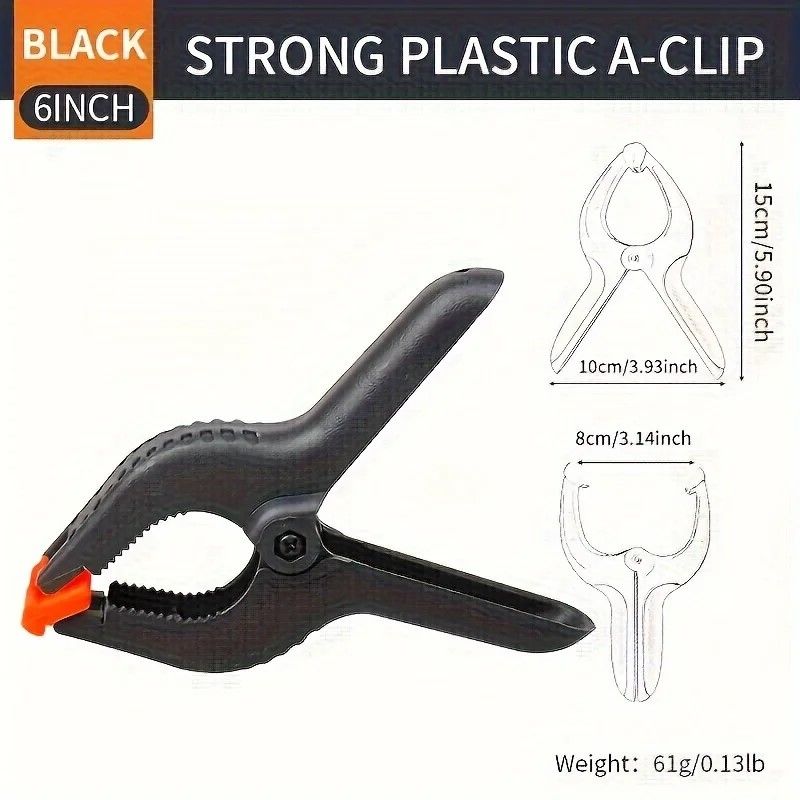 PrecisionGrip Adjustable Nylon Spring Clamps – 3/4/6/9 Inch Carpentry Set