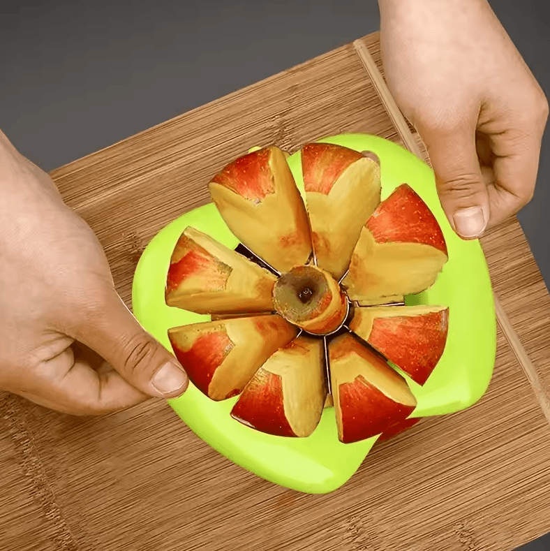Stainless Steel Apple Slicer Manual Square Blade Fruit Cutter for Kitchen & Outdoor
