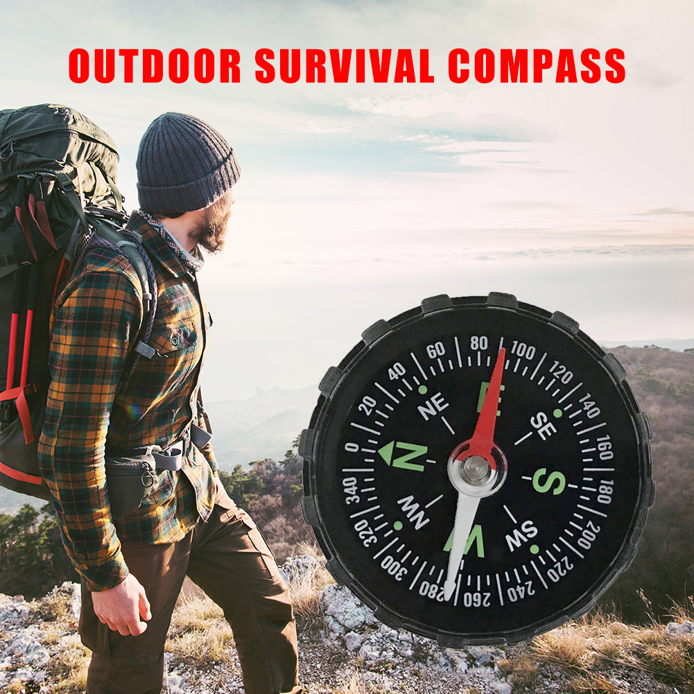 Handheld Mini Compass for Outdoor Adventures  Compact Hiking & Camping Survival Navigation Tool