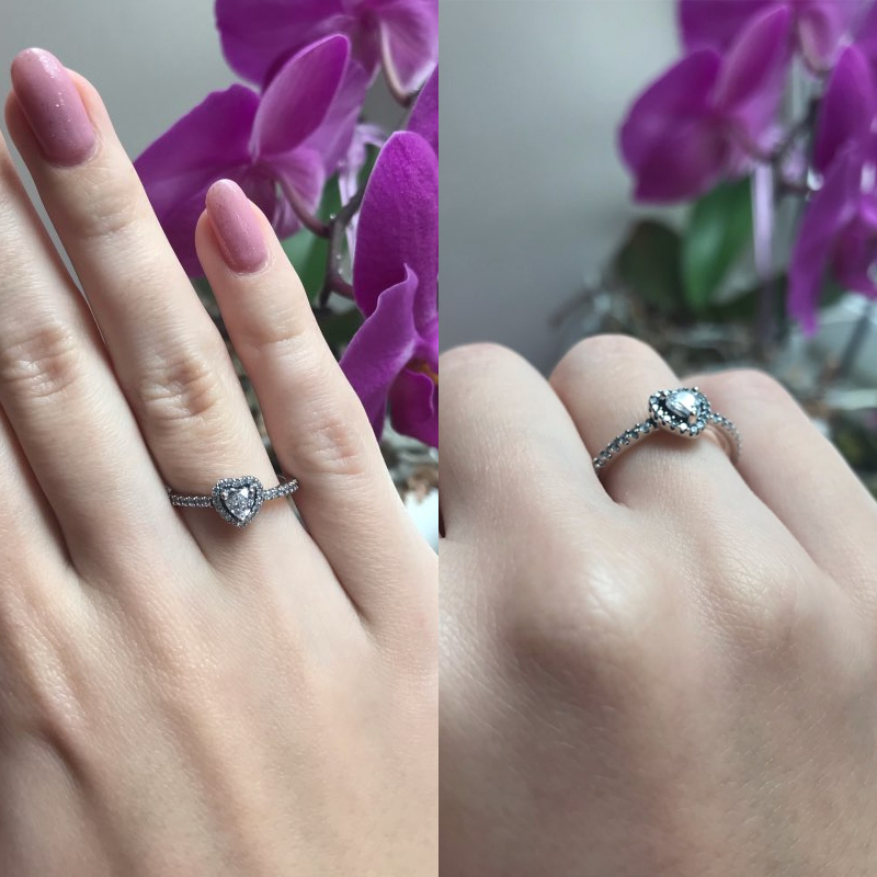 Modian Exquisite 925 Sterling Silver Vintage Hearts Rings: Luxury Wedding Jewelry for Women