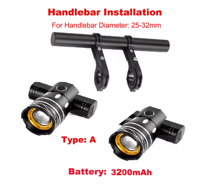 LED USB Rechargeable Scooter Headlight