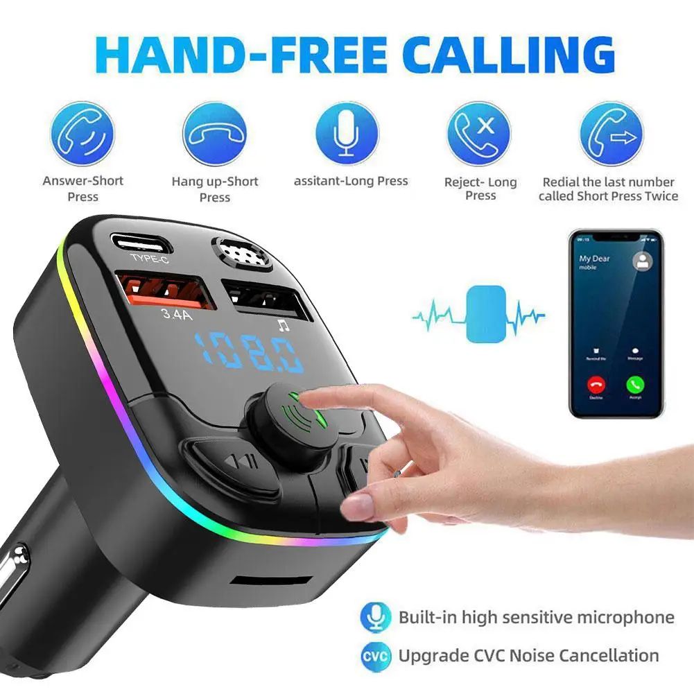 Bluetooth FM Transmitter Car Charger