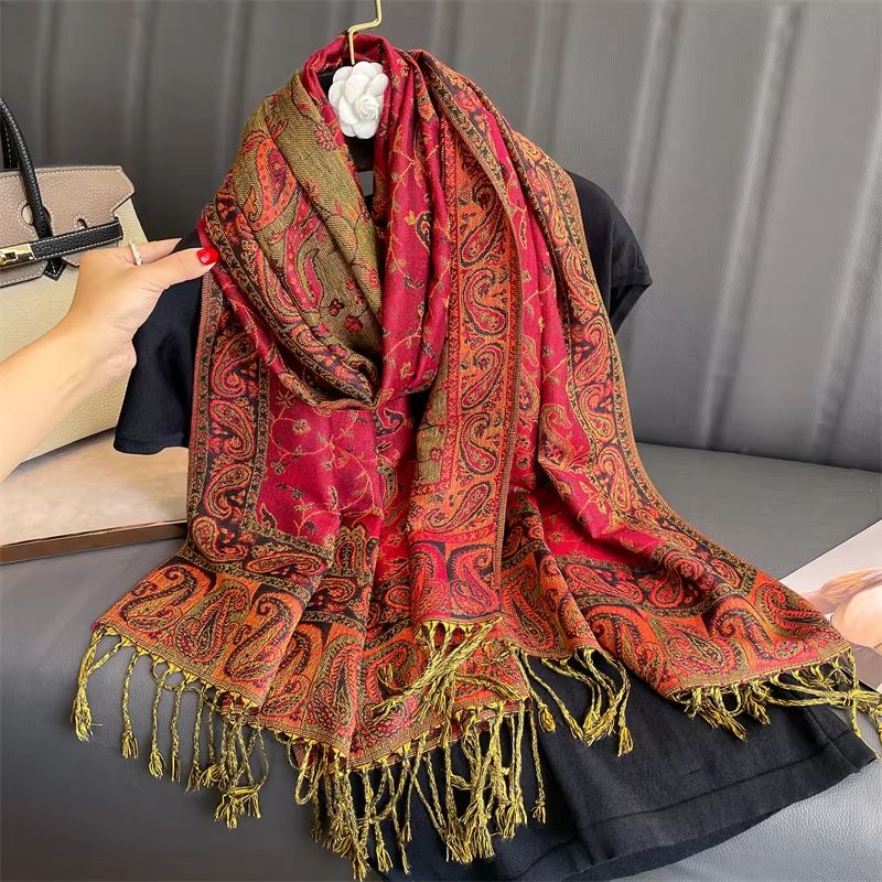 Luxury Cashmere Pashmina Shawl Winter Scarf For Womens
