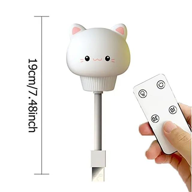 USB Cartoon LED Night Light with Remote Control