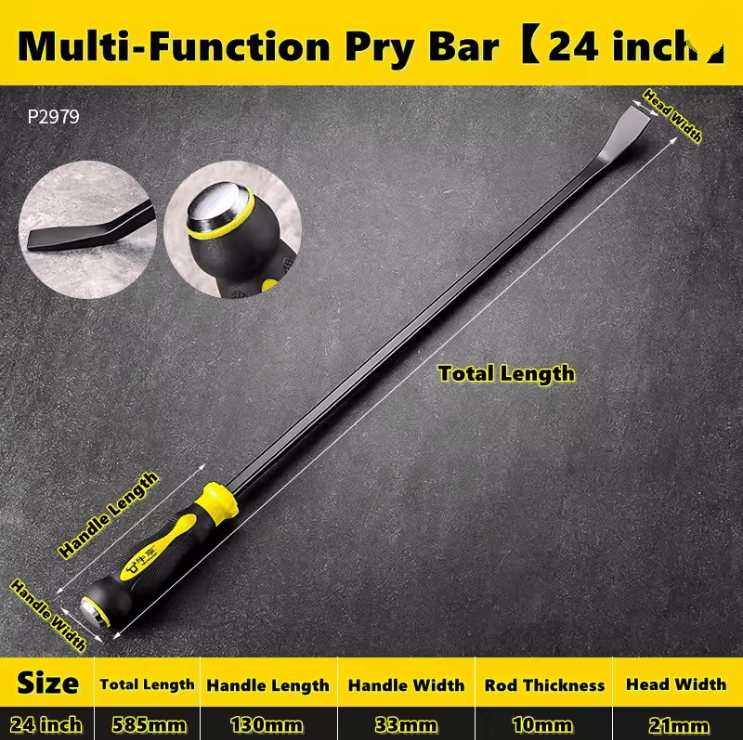 ProGrip Heavy Duty Pry Bar and Tire Lever Tool Set