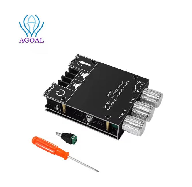 PowerPulse ZK502MT Bluetooth Stereo Amplifier Board 2x50W High Power Audio Amp