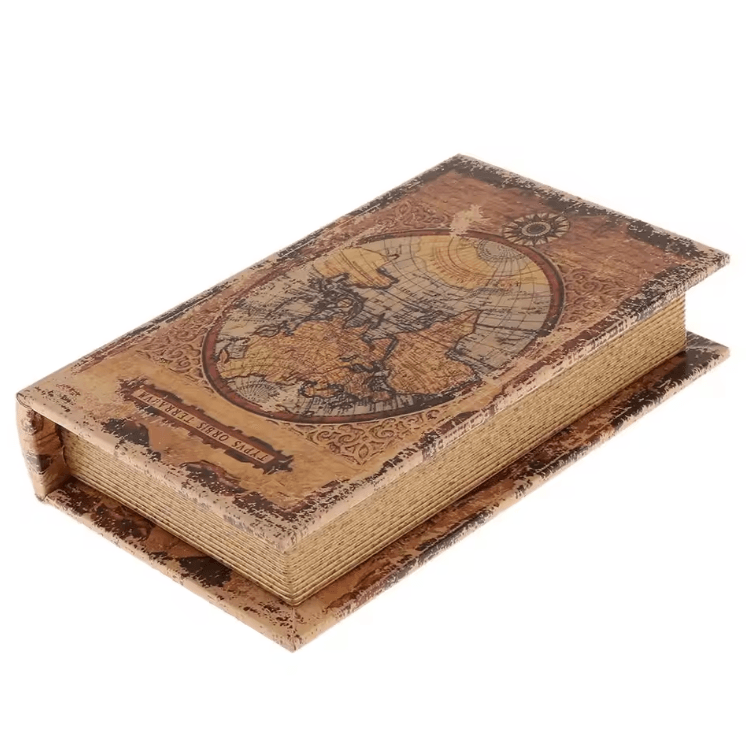 Vintage Decorative Storage Book Box – Hidden Jewelry & Key Organizer Case