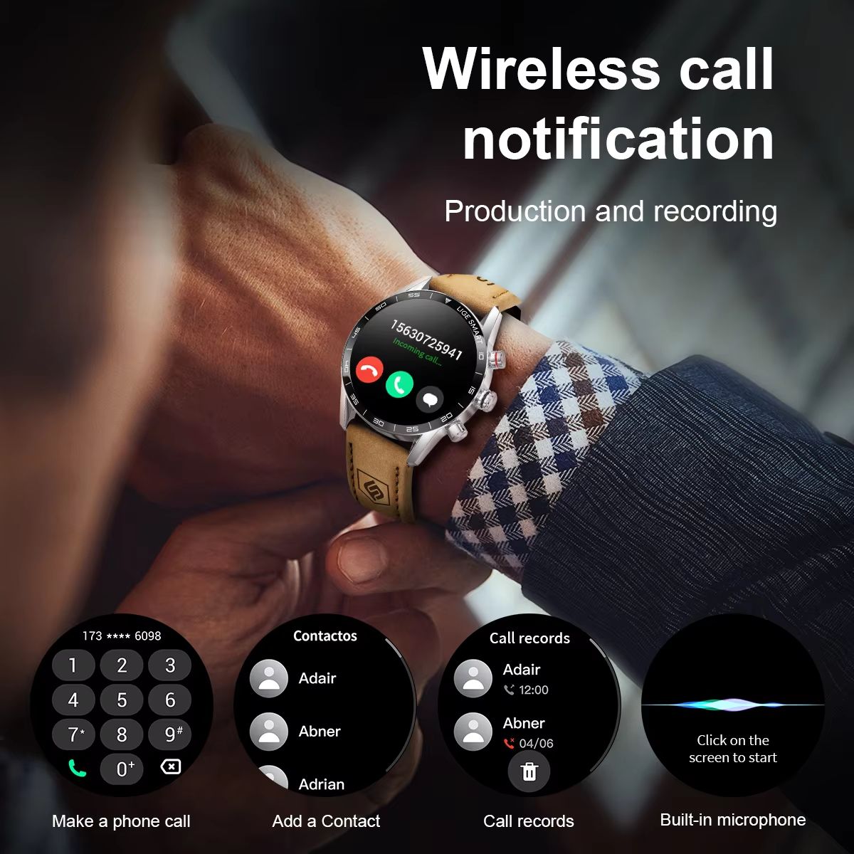 LIGE 2024 Military GPS Smart Watch – Rugged Men's AMOLED Outdoor Waterproof Smartwatch with Bluetooth Call & Heart Rate