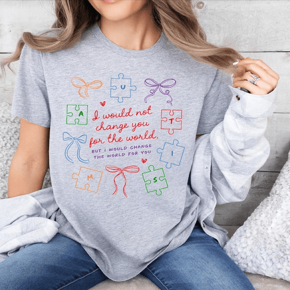 Autism Mom Sweatshirt Puzzle Piece Awareness Crewneck Gift