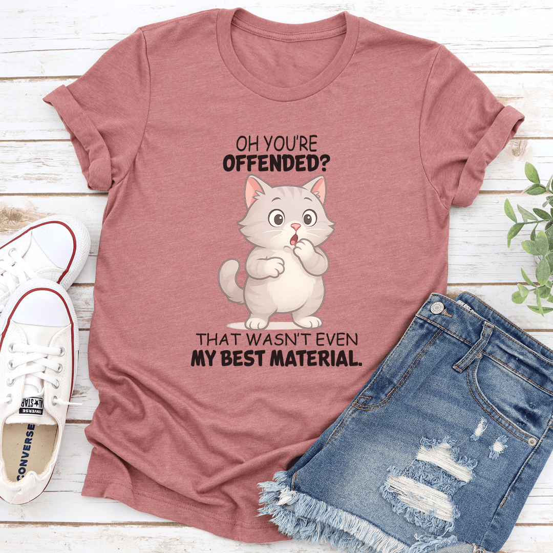 Oh You're Offended That Wasn't Even My Best Material Tee