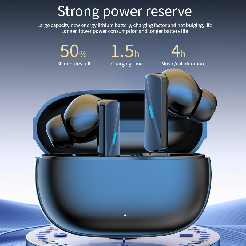 HiFi Wireless Earbuds with Touch Control & Noise Reduction Waterproof Bluetooth Earphones