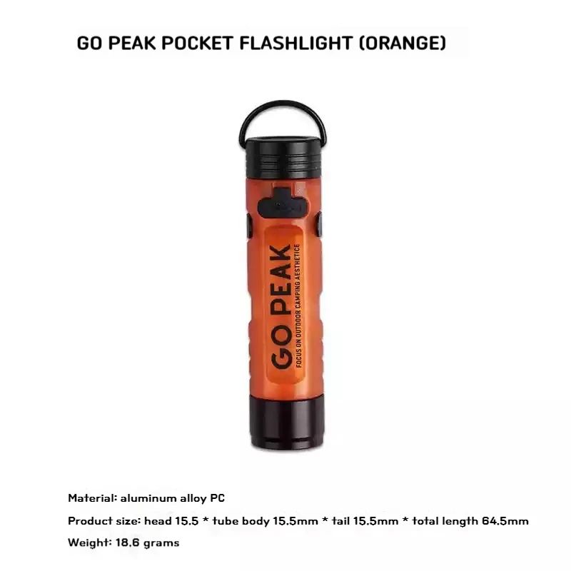 PocketGlow Mini Keychain Flashlight - Ultra-Compact Everyday Carry LED Light