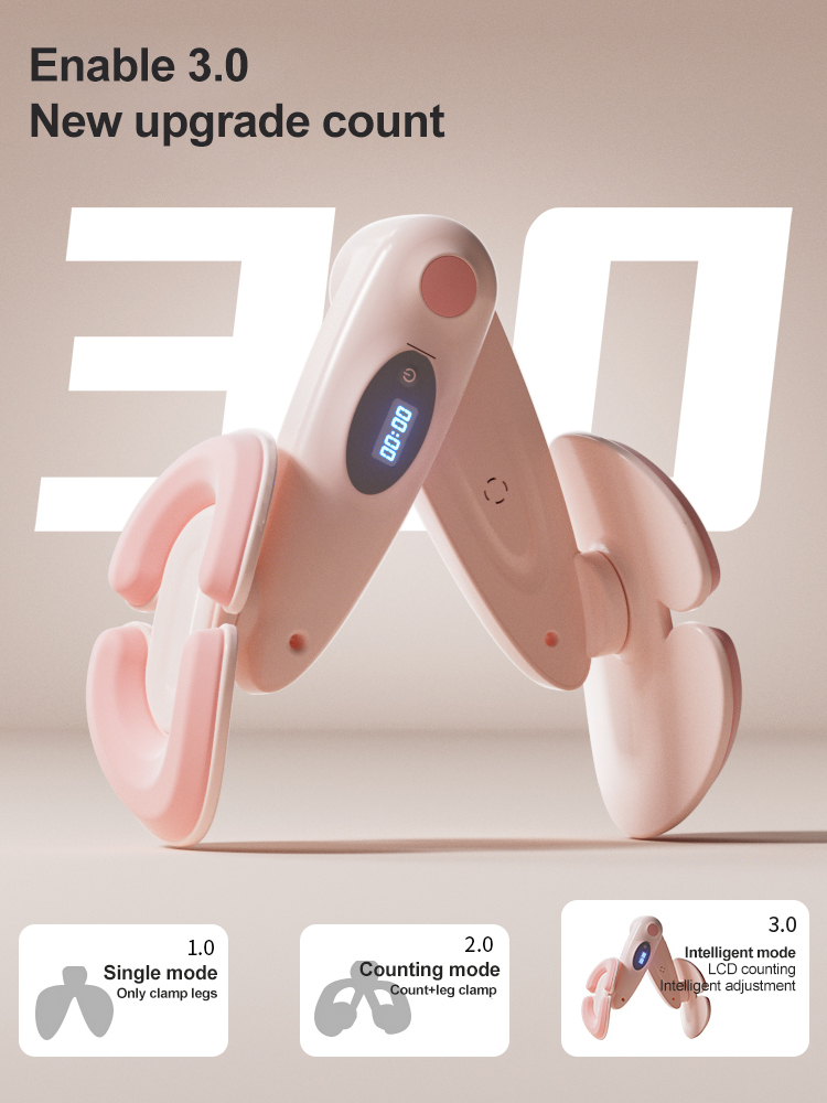 Women Postpartum Pelvic Floor Muscle Trainer with LED Counter, Convenient Fitness Equipment for Leg Toning and Repair