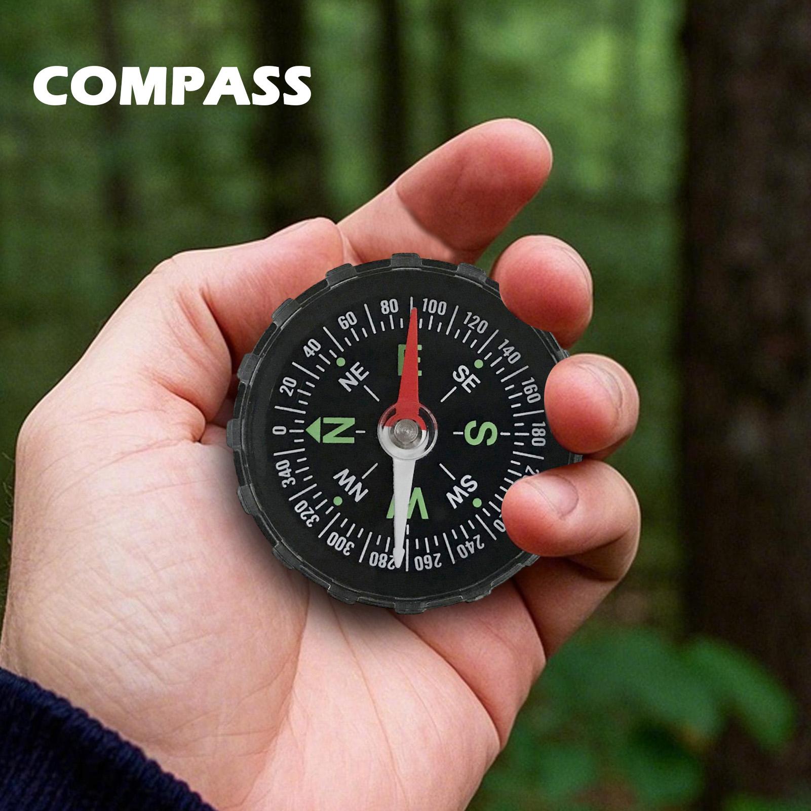 Waterproof Hiking Compass for Survival & Orienteering  Multifunctional Lensatic Navigation Tool