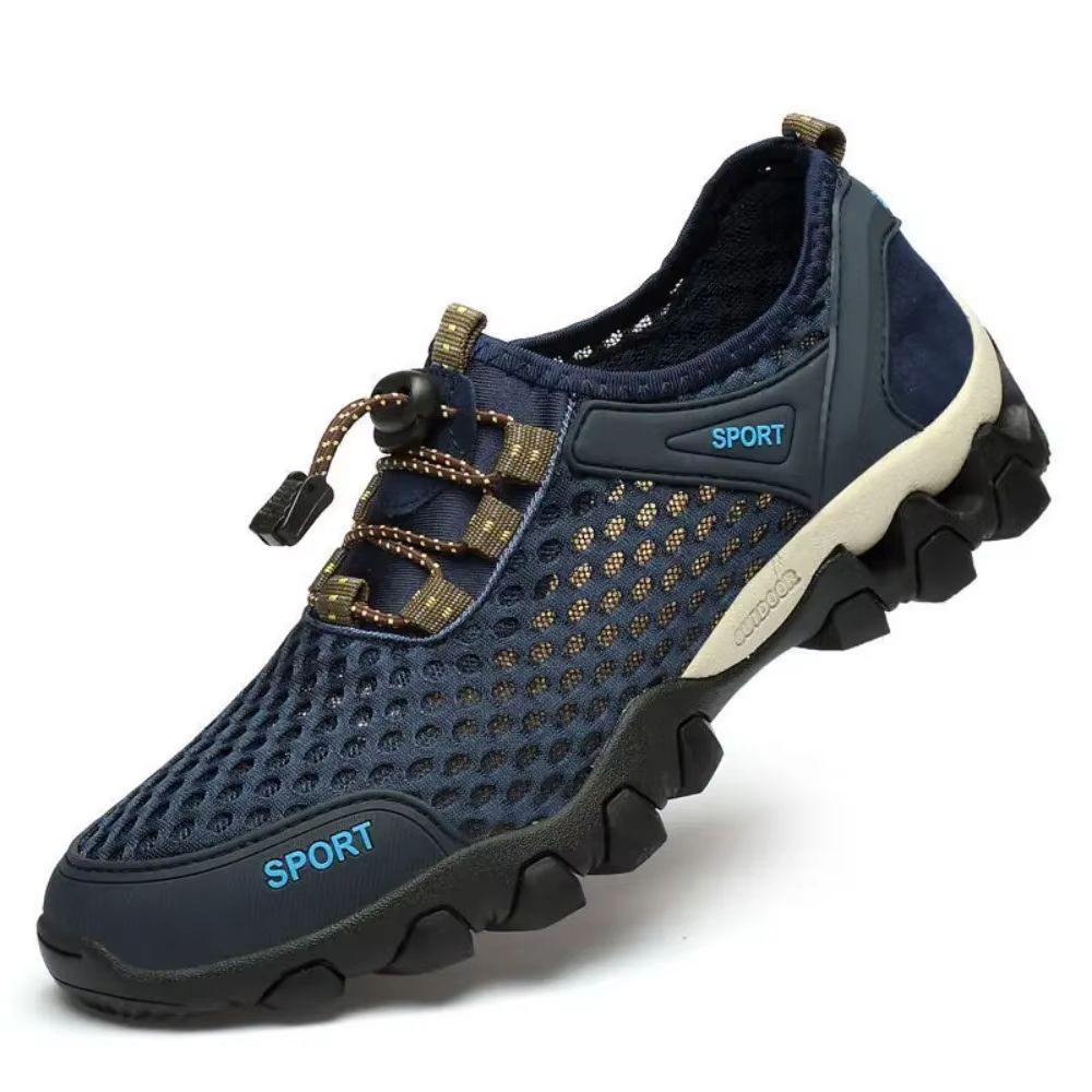 Men's Breathable Mesh Hiking Shoes Lightweight Non Slip Casual Sneakers