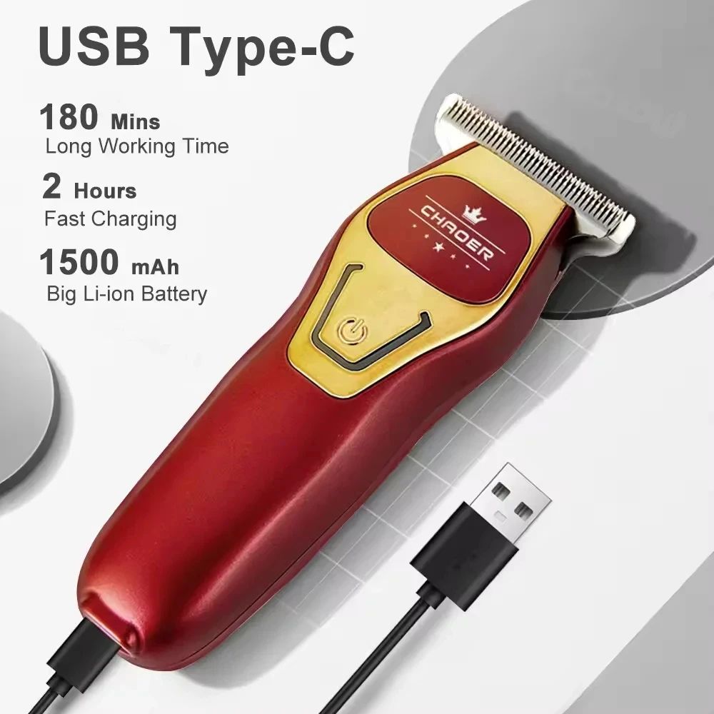 Mini Portable Electric Hair Trimmer Rechargeable Precision Hair Clipper