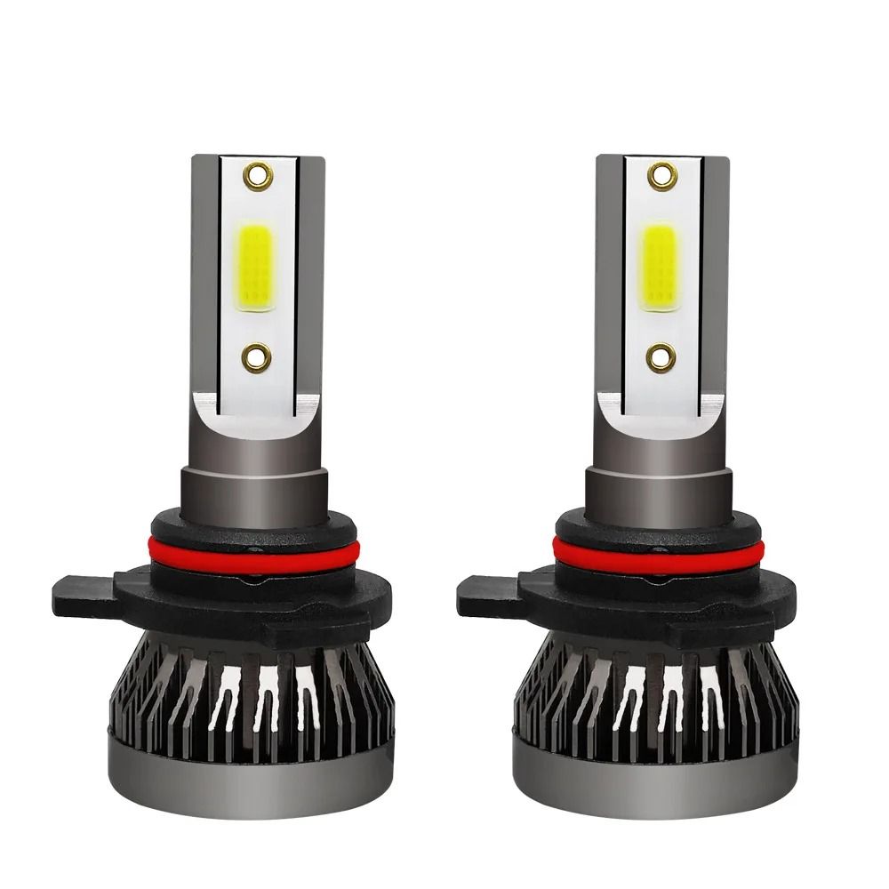 Mini LED Car Headlight Bulbs 6000LM 6000K Pair