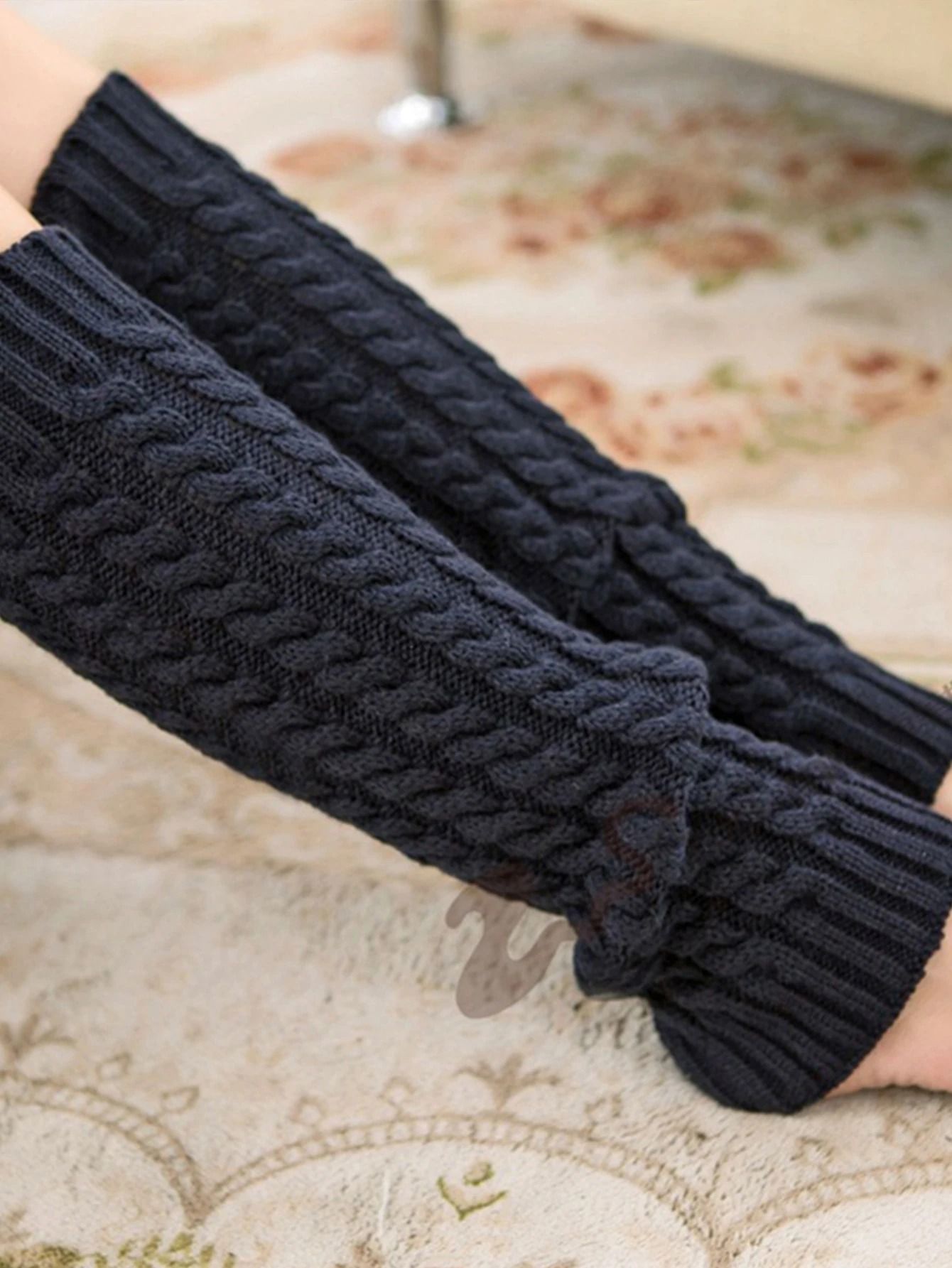 Korean Style Slouch-Knit Thermal Leg Warmers