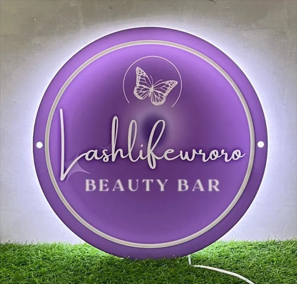 Custom LED Acrylic Sign Neon Logo Business Light Sign for Salon and Bar