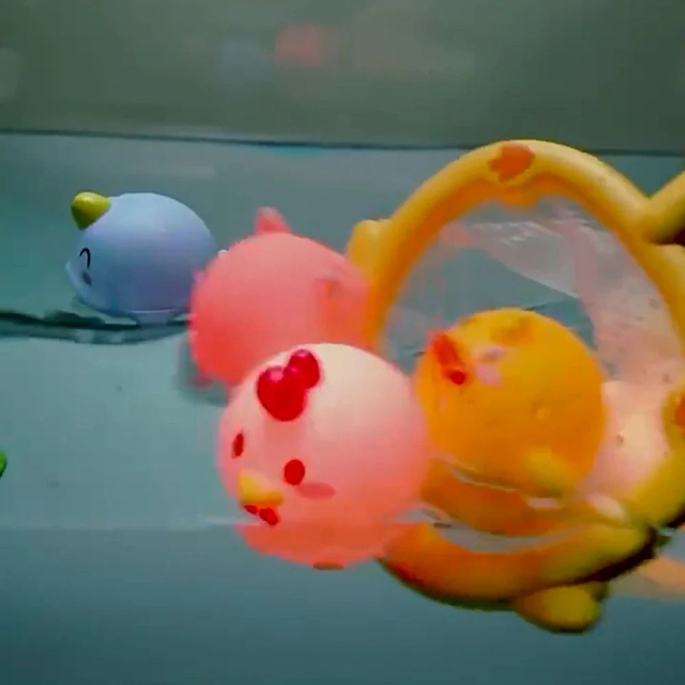 Luminous LED Animal Bath Toy with Water Induction