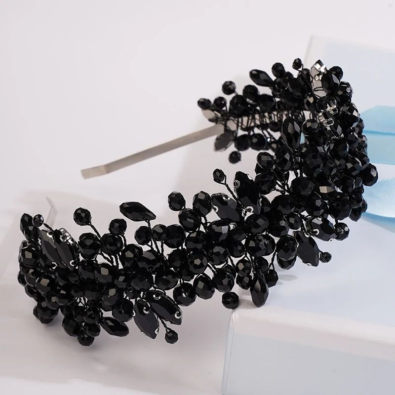 Women Rhinestone Bridal Tiara Headband Handmade