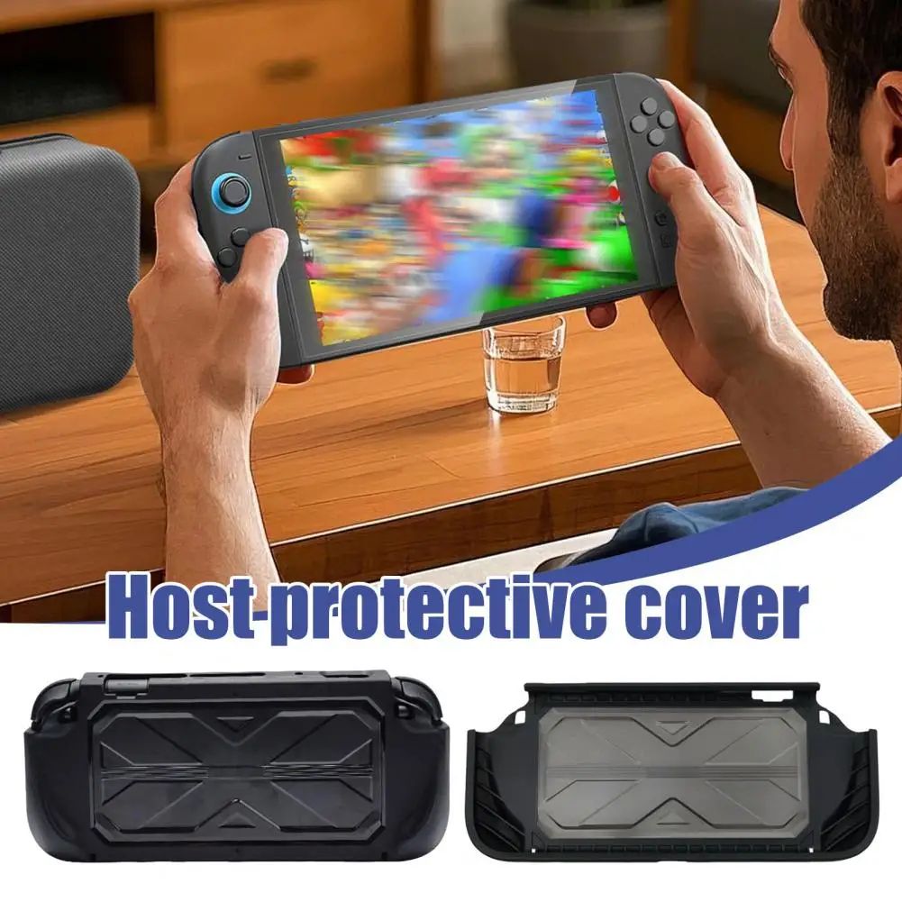 Shockproof Protective Case for Nintendo Switch 2, Anti-Scratch Grip Cover Shell, Slim Travel Game Console Protector HD