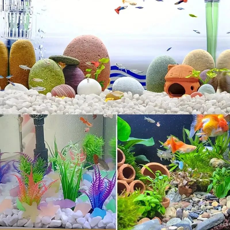 Natural Crystal Pebbles – Polished Decorative Stones for Aquarium, Plants & DIY Decor