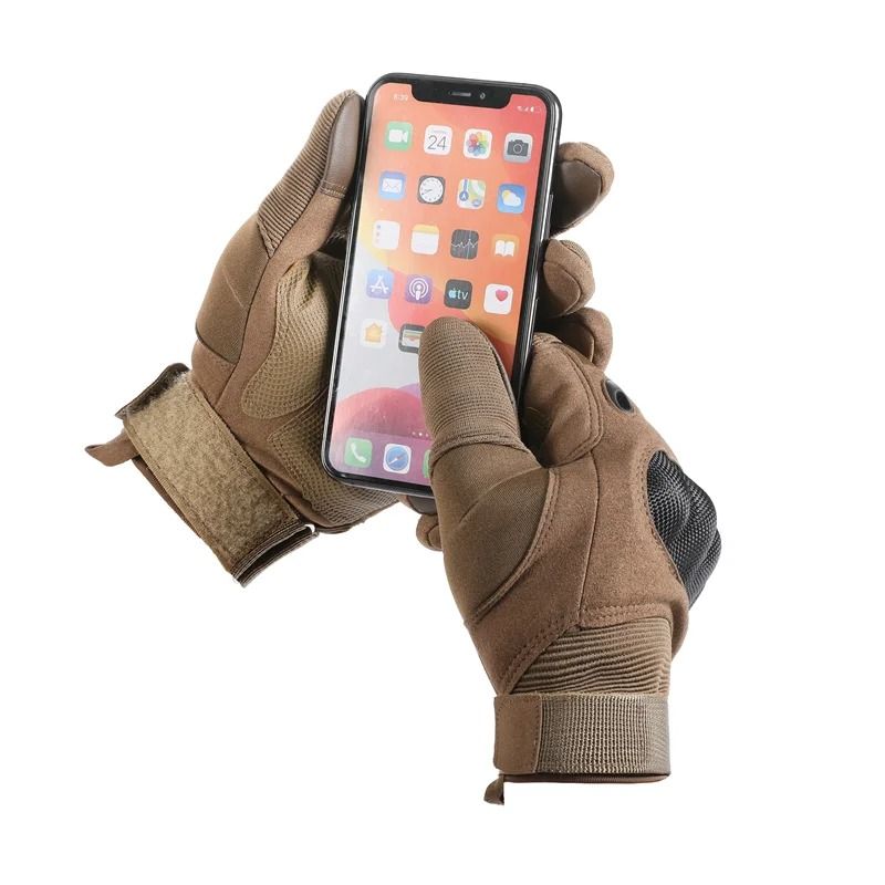 Touch Screen Tactical Gloves with Hard Knuckle Protection