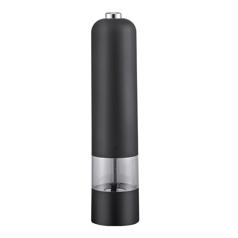 Electric Salt Pepper Grinder, One Handed Operation, Stainless Steel Spice Mill with LED Light, Adjustable Coarsenes
