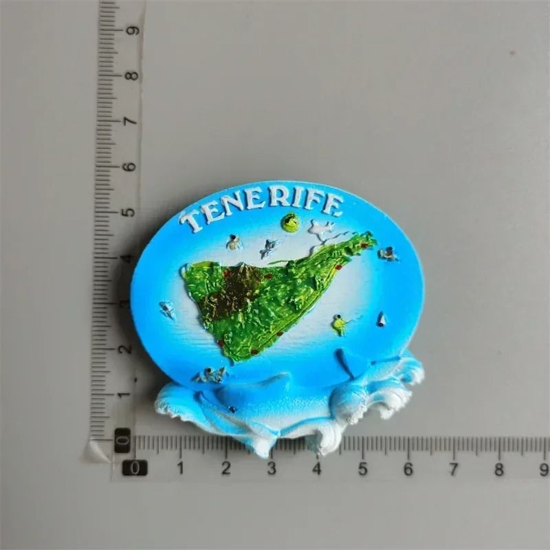 Traveler Narrative Sculpture – High-Definition Tenerife Architectural Magnet