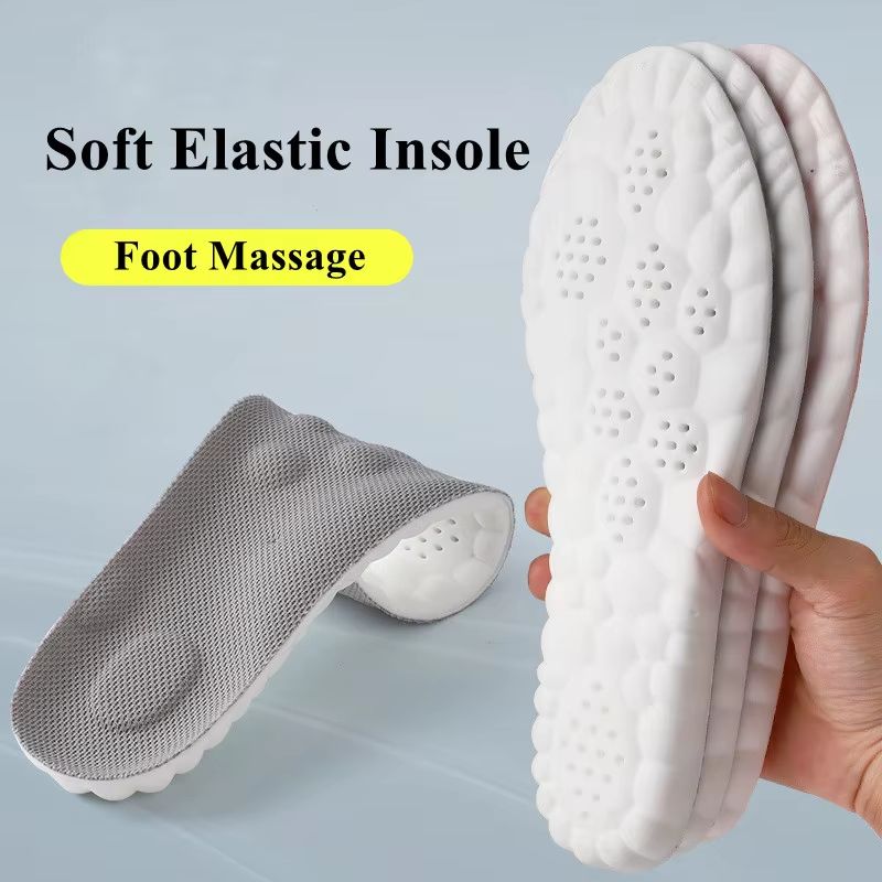 4D Ultra-Soft Sports Insoles with Arch Support and Antibacterial Comfort