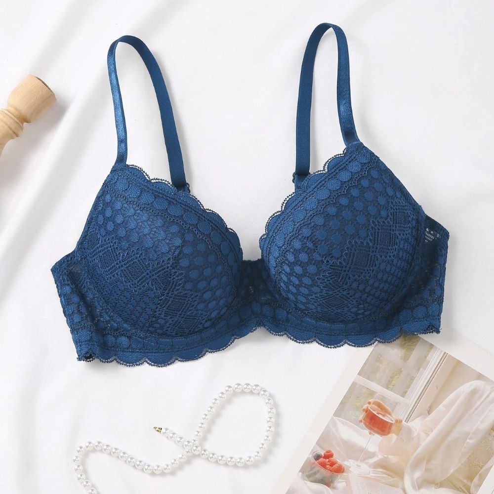 Elegant Lace Push Up Bra Underwire Breathable Lingerie B C D Cup