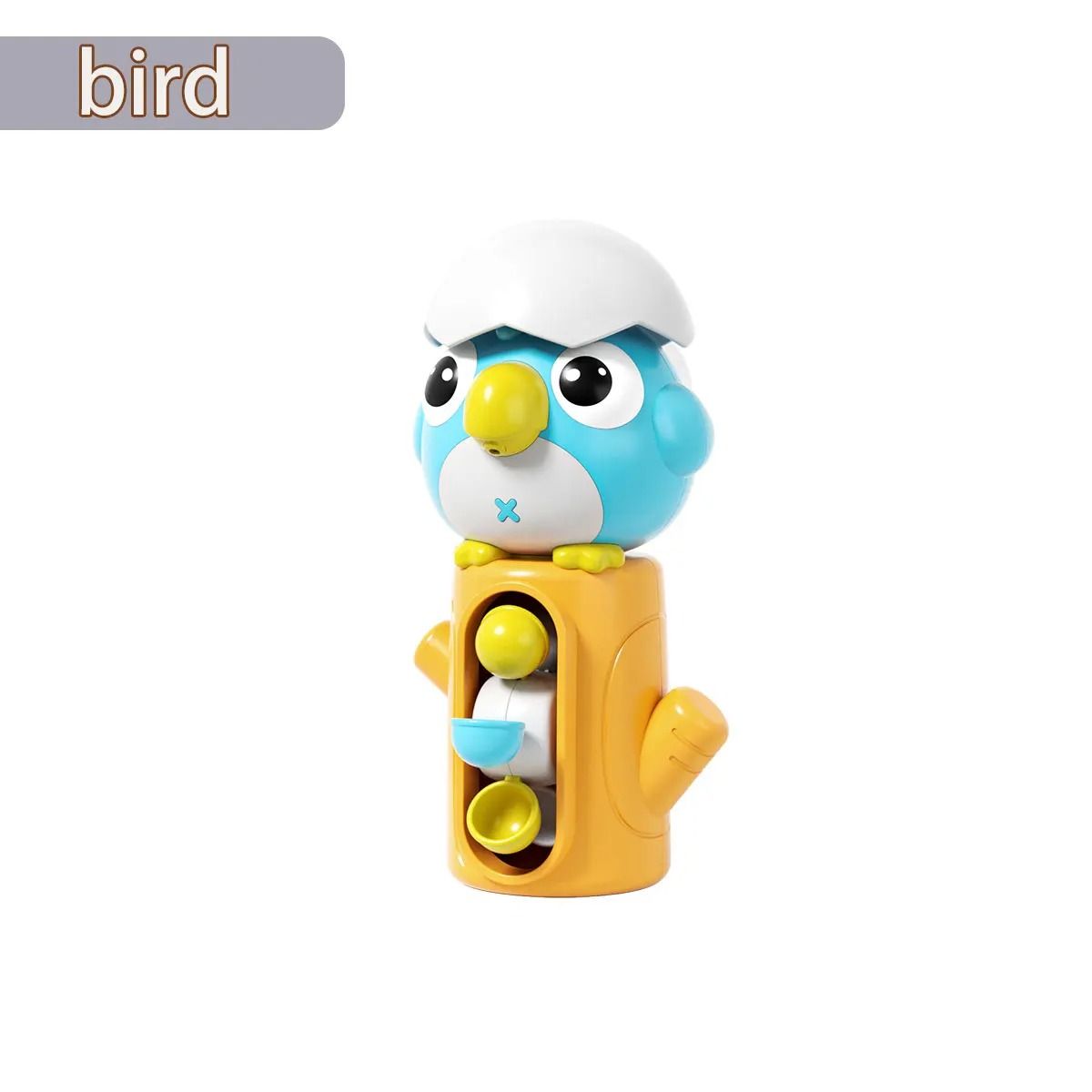 Frog Bird Waterwheel Bath Toy Suction Spinner for Kids