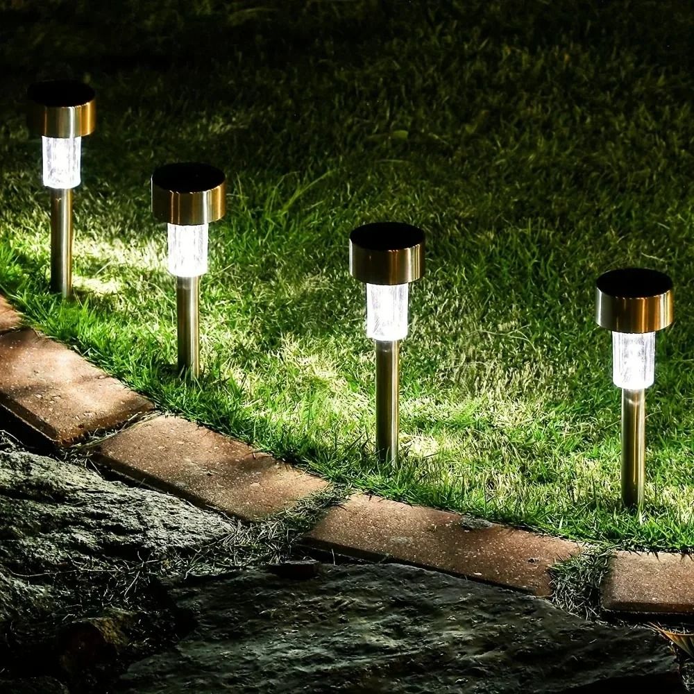 10Pcs Solar Outdoor Garden Lights – Waterproof Decorative Landscape Path Lamps