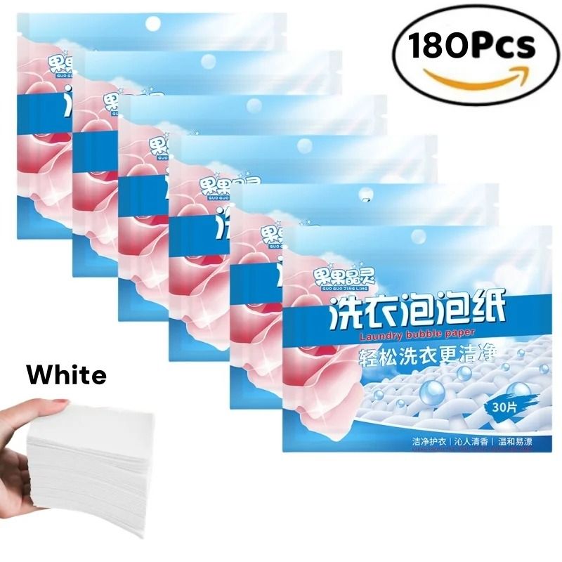 60 Piece Laundry Detergent Tablets Strong Cleaning Sheets