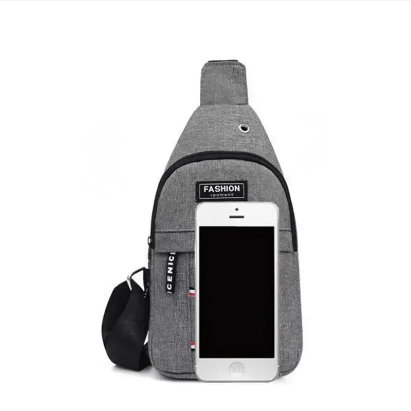 Mens Waterproof Adjustable Shoulder Strap Waist Bag Large Capacity Casual Fashionable Travel Bag