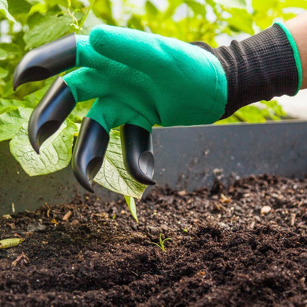 Durable Claws Garden Gloves, Puncture-Proof Rubber-Latex, Waterproof & Breathable Design