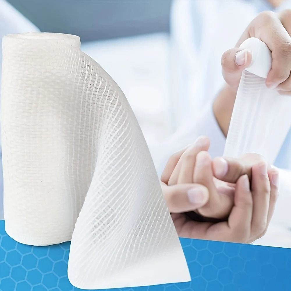 Breathable Gauze Bandage Rolls Flexible Multipurpose Wrap