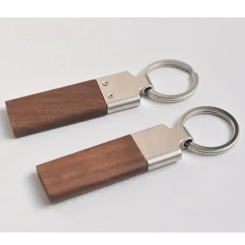 Custom Laser Engraved Wood Keychain Personalized Name Key Ring Gift